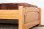 Single bed/guest bed Pine solid wood Alder color 80, incl. Slat Grate - 100 x 200 cm