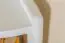 Shelf/corner shelf pine solid wood white lacquered Junco 62 - 86 x 40 x 30 cm (H x W x D)