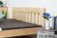Double bed/Guest Bed Pine solid wood natural 75, incl. Slat Grate - 160 x 200 cm (W x L)