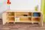 TV-cabinet solid, natural pine wood 001 - Dimensions 55 x 156 x 47 cm  (H x B x T)