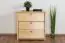 Shoe cabinet solid, natural pine wood Junco 222 - Dimensions 62 x 62 x 40 cm