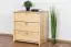 Shoe cabinet solid, natural pine wood Junco 222 - Dimensions 62 x 62 x 40 cm