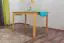 Dining Table 001, solid pine wood, clearly varnished - H75 x W130 x D80 cm