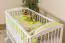 Crib solid, natural pine wood 104, incl. slatted frame - Dimensions 60 x 120 cm