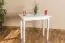Side Table Junco 226B, solid pine wood, white finish - H75 x W50 x L90 cm