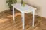 Dining Table 227C, solid pine wood, white finish - H75 x W60 x L110 cm