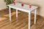 Dining Table 227D, solid pine wood, white finish - H75 x W60 x L120 cm