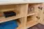 TV-cabinet solid, natural pine wood 001 - Dimensions 55 x 136 x 47 cm  (H x W x D)