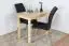 Table Junco 227A, solid pine wood, clear finish - H75 x W60 x L90 cm