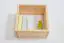 Wall shelf solid, natural pine wood Junco 291B - Dimensions 35 x 35 x 20 cm