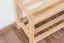 Shoe rack solid, natural beech wood Junco 225 - Dimensions 40 x 58 x 26 cm