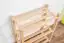 Shoe rack solid, natural beech wood Junco 224 - Dimensions 70 x 58 x 26 cm