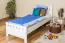 Children's bed / Youth bed solid, natural pine wood 68, includes slatted frame - Dimensions 80 x 200 cm
