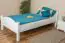 Children's bed / Youth bed 113, solid beech wood, white finish - 100 x 200 cm