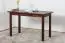 Table solid pine wood, Walnut colours Junco 227D (square) - 120 x 60 cm (W x D)