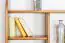 Wall shelf 017, solid pine wood, oak-coloured - size 90 x 100 x 20 cm (H x W x D)