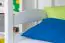 Bunk bed "Easy Premium Line" K18/n, headboard with holes, solid beech, white - 90 x 190 cm, (L x W) convertible
