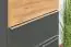 Dresser Vaitele 15, Colour: Anthracite high gloss / Walnut - 123 x 60 x 45 cm (h x w x d)