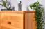 Chest of drawers solid pine wood, Alder colours Junco 159 - Measurements 123 x 80 x 42 cm