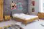 Double bed Timaru 03 solid oiled Wild Oak - Lying area: 160 x 200 cm (w x l)
