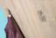 Light coat rack Bratteli 01, color: oak Sonoma - Dimensions: 203 x 90 x 32 cm (H x W x D), with two hooks