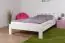 Children's bed / Kid bed solid pine wood wood wood wood wood wood White lacquered A21, incl. slatted frame - Lying area 140 x 200 cm 