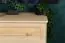 Chest of drawers 015, solid pine wood, clearly varnished, 3 drawer - H78 x W80 x D42 cm 