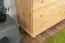 Chest of drawers 019, solid pine wood, clearly varnished, 6 drawer - H122 x W100 x D47 cm