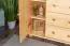 Sideboard 042, 4 drawer, 2 door, solid pine wood, clearly varnished - 100H x 118W x 47D cm 