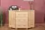 Chest of drawers solid pine wood wood wood wood wood wood Natural 054 - Dimension 78 x 118 x 47 cm (H x W x D)