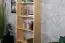 Tall Basic 200cm Bookcase 001, solid pine wood, clearly varnished - H200 x W80 x D30 cm 