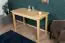 Dining Table 001, solid pine wood, clearly varnished - H75 x W120 x D60 cm 