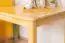 Dining Table 002, solid pine wood, clearly varnished - H75 x W80 x D80 cm 