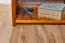 Bedside table solid pine wood, Oak Junco 126 - Measurements: 40 x 40 x 27 cm (H x W x D)