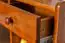 Bedside table solid pine wood, Oak Junco 126 - Measurements: 40 x 40 x 27 cm (H x W x D)
