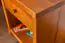 Bedside table solid pine wood, Oak coloured Junco 127 - Measurements: 43 x 40 x 35 cm (h x w x d)