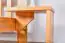 Bedside table solid pine wood, Alder colour Junco 129 - Measurements 47 x 40 x 35 cm (h x w x d)