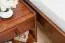 Bedside table solid pine wood, Walnut colours Junco 126 - Measurements: 40 x 40 x 27 cm (H x W x D)