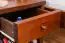 Bedside table solid pine wood, Walnut colours Junco 127 - Measurements: 43 x 40 x 35 cm (H x W x D)