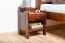 Bedside table solid pine wood, Walnut colours Junco 132 - Measurements: 45 x 34 x 29 cm (H x W x D)