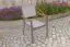 Garden chair San Francisco aluminum - aluminum color: grey aluminum, chair cover: light grey, depth: 590 mm, width: 560 mm, height: 860 mm