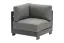 Corner lounge chair London made of aluminum - color: anthracite, dimensions: 840 x 840 x 670 mm