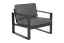 Madrid garden chair made of aluminum - color: anthracite, depth: 780 mm, width: 850 mm, height: 700 mm, seat height: 330 mm