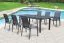 Turin aluminium garden table - color: anthracite, length: 2400 / 1800 mm, width: 900 mm, height: 760 mm