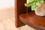 Shelf / Corner shelf solid pine wood, Nut colours Junco 62 - 86 x 40 x 30 cm (h x w x d)