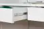 Desk Milo 16, Colour: White, solid pine wood - Measurements: 77 x 110 x 60 cm (h x w x d)