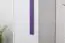 Children's room - Wardrobe Walter 04, Colour: White high gloss / Purple - 191 x 40 x 40 cm (h x w x d)