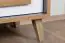 Bedside table Caranx 11, Colour: White / Oak / Anthracite - Measurements: 57 x 47 x 42 cm (H x W x D)