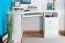 Desk in solid pine, lacquered white Junco 186 - Dimensions: 75 x 138 x 83 cm