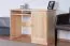 Desk solid natural pine wood Junco 192 - Dimensions 75 x 110 x 55 cm